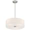 Access Lighting Mid Town, LED Pendant or SemiFlush, Brushed Steel Finish, Fabric 64065LEDDLP-BS/WH - alternate 4